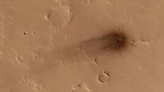 Fresh Crater on Mars